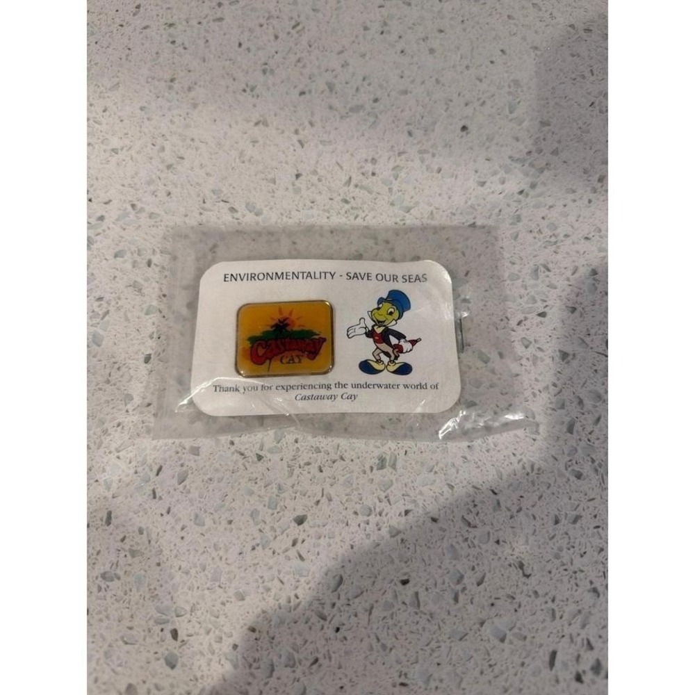 Disney Castaway Cay Pin‎ Jiminy Cricket NIP Cruise Line